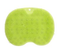 HOLIDYOYO Light Green Tpr Foot Massage Pad with Suction Back Scrubber Easy for Storage Non-slip Feet Massage Scrubber Brush for Shower and Bathroom