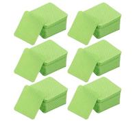 HOLIDYOYO Lint Free Cotton Eyelash Extension Pads 1080pcs Green Super Absorbent Wipes for Nail Polish Removal and Makeup Application in Salon or Home