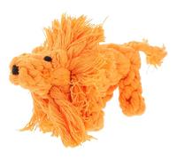 HOLIDYOYO Lion Shape Interactive Pet Chewing Toy Safe Cotton Rope Puppy Plaything for Teething Interactive Dog Training for Happy Healthy Dogs