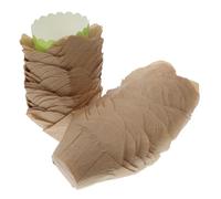 HOLIDYOYO Lotus Cupcake Liners Baking Cups Middle-Sized Disposable Liners Greaseproof Paper for Birthday Wedding Party Use 100Pcs