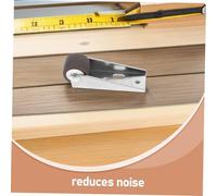HOLIDYOYO Low Profile Tpe Rubber Casters Wheel for Wood Doors Thickened Directional Fixed Roller Silent Smooth Glide Furniture Replacement for Barn Doors Sliding Wardrobe Cabinet DIY