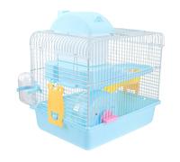 HOLIDYOYO Luxury Double Layer Small Animal Cage for Chinchillas and Hamsters 27x21x30cm Acrylic Construction Portable Design