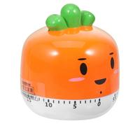 HOLIDYOYO Mechanical Carrot-shaped Kitchen Timer Cartoon Cooking Timer for Baking and Management Simple Manual Operation Creative Home Decor Suitable for Cooking and Activity Timing