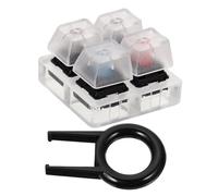 HOLIDYOYO Mechanical Keyboard Tester Easy to Operate Testing Tool Random Color with Acrylic Base and Assorted Colour Keycaps for Professional and Personal Use in Keyboard Maintenance