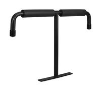 HOLIDYOYO Metal T-Shape Bike Hook Ceiling Mounted Rack, Overhead Garage Storage Hook for Bicycle and Ladder Hanging, Black Wall-Mounted Heavy Duty Garage Organizer for Kayak and Skateboard