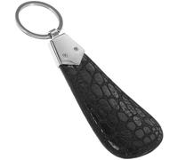 HOLIDYOYO Mini Portable Leather Shoe Horn for Boots with Key Holder, Designed to Back and Reduce Bending, for Elders Using at Home or Indoor Settings
