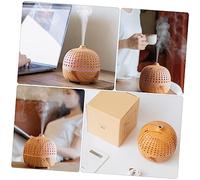 HOLIDYOYO Mini Wood Grain Aroma Diffuser Humidifier Quiet Ultrasonic Essential Oil Mist for Home Bedroom Yoga with Auto Power Off Safety