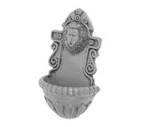 HOLIDYOYO Miniature Pond Lion Head Sand Table Accessory Scene Dollhouse Wall Decor Animal Head Sculptures Mini Garden Accessories Animal Head Wall Decor Dollhouse Decor Resin Grey