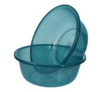 HOLIDYOYO Multi-Use Wash Tub Plastic Basin 2pcs with Decorative Design for Kitchen and Salon Face Cleansing 10.24X7.87X3.94 Inch