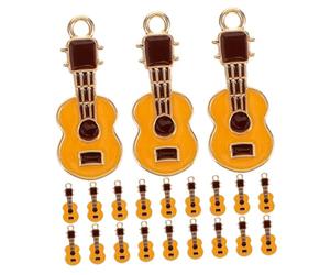 HOLIDYOYO Music Guitar Charms Pendant and Versatile Use with Fine Craftsmanship 25pcs Alloy Material for Jewelry Making for Daily Life Necklaces and Keychains