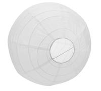 HOLIDYOYO Paper Lantern Lampshade 13.76 Inch Globe Pendant Lamp Shade White Round Iron Frame Featuring and Gentle Even Light and New Year Celebrations for Ceiling Party Decorations