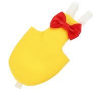 HOLIDYOYO Parrot Diaper Flight Suit Bird Clothes for Parakeets and Pigeons Material with Cute Patterns Breathable Harness for Outdoor Flying Birds S Bright Yellow