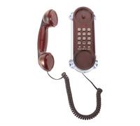 HOLIDYOYO Phone Metal Function and Redial Construction Plastic Control Retro Corded Landline Telephone with Volume for Classic Vintage Desk Suitable Guest Room and Wall Mount Use