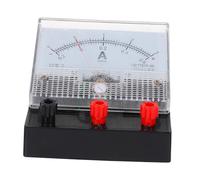 HOLIDYOYO Physics Experiment Ammeter Dual Range Analog for Students Plastic Construction Easy Operation for Electricity Circuit Labs and Teaching