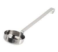 HOLIDYOYO Pizza Sauce Spoon Flat Bottom Ladle with Long Handle Stainless Steel Spreader for Kitchen Cooking Serving Sauce and Dressing in Home and Restaurant