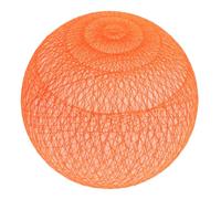 HOLIDYOYO Plastic Globe Lamp Shade Replacement for Pendant Light Fixtures Round Ball Lampshade with Bright Orange Color Easy Installation Decorative Cover for Home and Bar Ambiance
