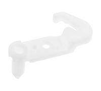 HOLIDYOYO Plastic Refrigerator Door Stop Bracket with Latch Hook Buckle Replacement for Compatible Fridge Freezer, White Plastic Fridge Door Catch Holder for Home Kitchen Repairs