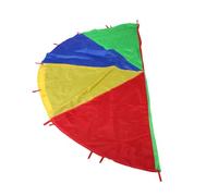 HOLIDYOYO Play Rainbow Parachute with Handles Multifunctional Sensory Training for Group Cooperative Outdoor Activities School Parties and Family Fun