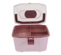 HOLIDYOYO Portable Medicine Storage Box with Handle Secure Lid and Divided Compartments Sturdy Plastic Organizer for Home Office and Travel Medication Management