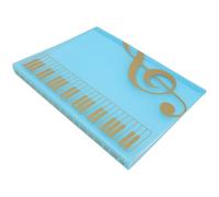 HOLIDYOYO Portable Music Sheet Folder with 80-Page Capacity, Abs Material and Matte Finish, for Holding Piano Scores and Documents in Performance Settings