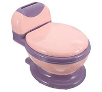 HOLIDYOYO Portable Pink Potty Training Toilet for Toddlers Lightweight Plastic Potty with Realistic Design, Sturdy for Home Use to Help Boys and Girls Learn Toilet Training