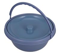 HOLIDYOYO Portable Plastic Commode for Elderly with No Burr and Wear-Resistant Round Design, Suitable for Adults and Grandparents a Practical Chamber Pot for Bathroom Safety