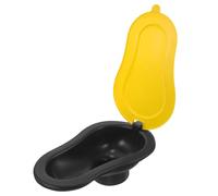 HOLIDYOYO Portable Squatting Toilet with Lid Thick Plastic Temporary Toilet for Construction Sites Renovation Projects Camping Outdoor Use Odor-Resistant Travel Commode Bucket