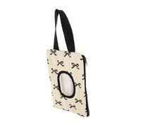 HOLIDYOYO Portable Wipe Box with Bow Decoration Lightweight Wet Tissue Dispenser for Stroller Moisture Cloth Material Holder Travel Organizer for Outdoor Use