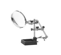 HOLIDYOYO Professional Magnifying Glass Tool with Auxiliary Clip and Lens for Mobile Phone Repair and Microelectronics Cast Steel Base Welding Bracket Kit with Ball Rotation