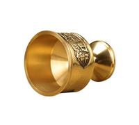 HOLIDYOYO Pure Copper Small Decorative Drinking Cup Retro Metal Desk Ornament Aesthetic Table Display Mug for Home Rituals and Collection
