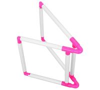 HOLIDYOYO PVC Cross Stitch Frames and Stands with Stable Hands Free Stitching Surface White Plastic Cross Stitch Frame Stand for Desktop Use and DIY Project Embroidery