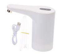 HOLIDYOYO Rechargeable Portable Electric Water Jug Dispenser Pump with Detachable Silicone Hose Fit for Bottled Water Easy Installation and Design for Home Office School Use