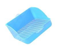 HOLIDYOYO Rectangular Plastic Rabbit Toilet Training Box with Odor Control and Filtering Base for Chinchilla and Guinea Pig Use in Gardens and Parks Small Pet Toilet