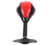 HOLIDYOYO Red Upgraded Desktop Boxing Speed Ball with Stable Suction Cup Reflex Training Punch Ball for Home and Office Portable Reaction Force for Adults