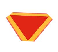 HOLIDYOYO Reflective Triangle Roadside Warning Sign Slow Moving Vehicle Caution Indicator for Trucks and Golf Carts Paper Material High Visibility Safety Marker