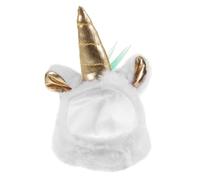 HOLIDYOYO Reptile Plush Hat Unicorn Shaped Lizard Hat for Pets Festival Costume Accessory for Reptiles Bright Design to Make Your Pets Stand