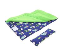 HOLIDYOYO Reptile Sleeping Bag and Iguana Bed Set Pillow Blanket, Soft Cotton Habitat for Gecko and Anole, Blue and Green Cover, Suitable for Small Pets