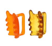 HOLIDYOYO Resin Beeswax Neck Massager for Shoulder and Back Lightweight Manual Gua Sha Tool for Acupoint Therapy and Relaxation During Work or Daily Use Random Color