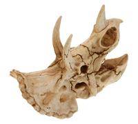 HOLIDYOYO Resin Dinosaur Skull Aquarium Ornament Decorative Hideout Cave for Fish Tank and Vivarium Realistic Lizard Shelter with Non Fading Material for Reptile and Aquatic Environments
