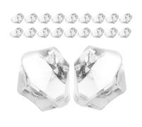 HOLIDYOYO Reusable Decor Ice Cubes 1000pcs Acrylic Fake Ice Cubes Decor with Crystal Clear Look, No Melt Convenience for Wedding Centerpieces and Floral Arrangements