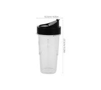 HOLIDYOYO Reusable Smoothie Cup with Lid Replacement Plastic Cup for Pro Blender Multi-use Design for Nutritious Juice and Beverage Enjoyment
