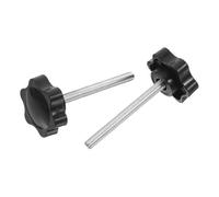 HOLIDYOYO Rollator Accessories M6 Threaded Replacement Arm Adjustment Knob for Walker, Black Plastic and Metal Hand Tightening Design with Versatile Use, for Upright Walkers for Seniors