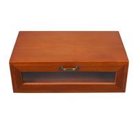 HOLIDYOYO Rustic Wooden Storage Cabinet Multi-Function Box for Office Desk and Dressing Room Organization