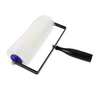 HOLIDYOYO Self-Leveling Spiked Roller Brush for Cement Floor Bubble Removal Efficient Defoaming Tool with Easy-Install Handle Smooth Surface Screed Painting Accessory