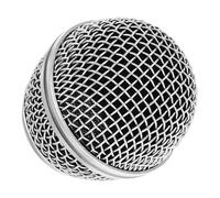 HOLIDYOYO Silver Metal Microphone Head Mesh Replacement with Reasonable Structure and Stylish Modern Design, Protects Microphone from Damage, for Professional Audio Recording and Live