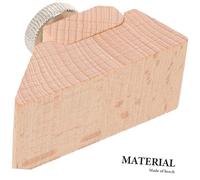 HOLIDYOYO Small Beech Wood Hand Sanding Block with Clamp Manual Sandpaper Holder for Leather Edge Polishing and Fine Burnishing Easy Sandpaper Replacement Tool for DIY Crafting