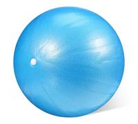 HOLIDYOYO Small Pilates Ball for Stability Training Portable Compact Yoga Exercise Ball for Core Balance Posture Correction Muscle Conditioning Versatile Home Workout Equipment in Blue