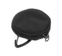 HOLIDYOYO Small Round Earbud Carrying Case with Zipper Portable Nylon Oxford Cloth Pouch for Travel Storage of Keys Coins USB Cables and Earphones Compact Organizer Wallet with Secure