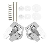 HOLIDYOYO Soft Closing Zinc Alloy Toilet Seat Hinges with Screws Adjustable Toilet Lid Bolts and Washers for Bathroom and Replacement