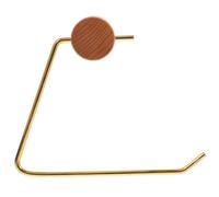 HOLIDYOYO Solid Beech Wood Toilet Paper Holder Wall Mounted Tissue Roll Stand Bathroom Paper Towel Holder Nordic Style Space-saving Storage Rack